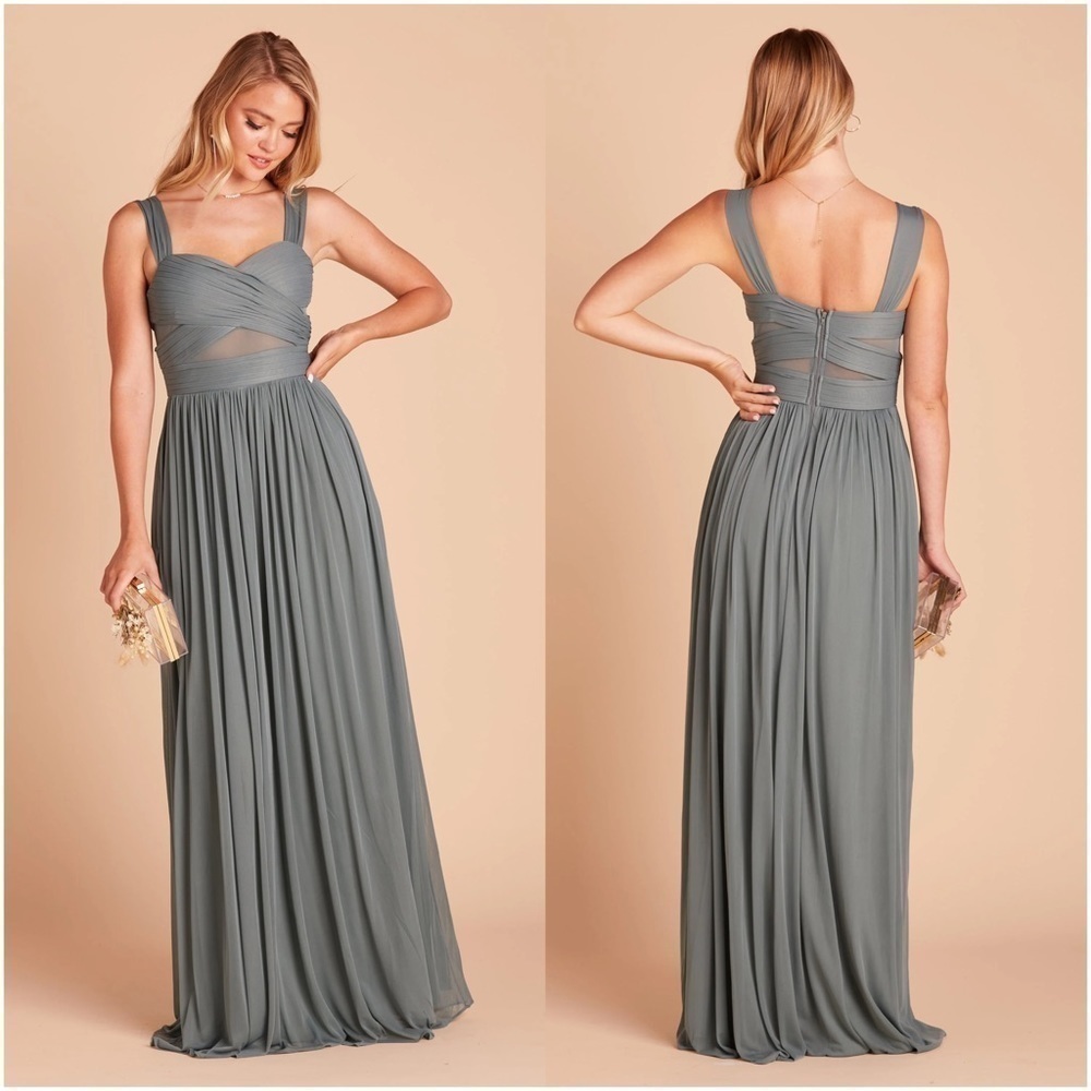 BIRDY GREY Elsye Mesh Dress In Sea Glass